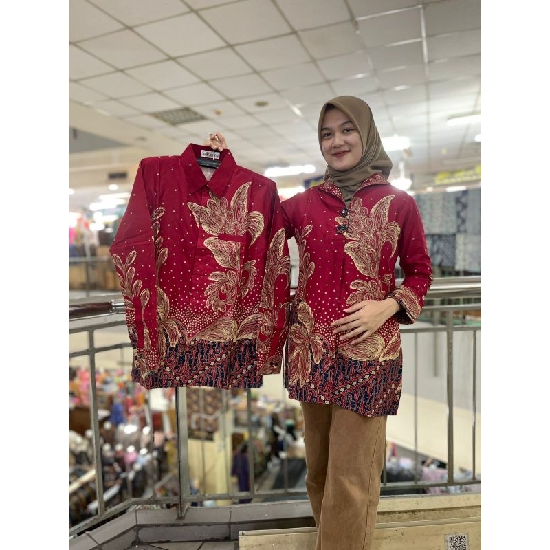 BAJU BATIK TUNIK - BATIK TUNIK SARIMBIT - BATIK TUNIK KATUN SOLO FULL TRICOD