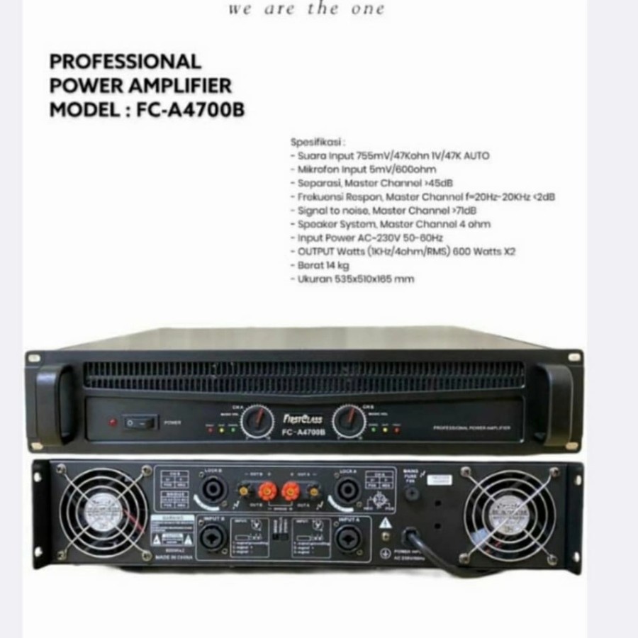 Power Amplifier Firstclass FC-A4700 Original