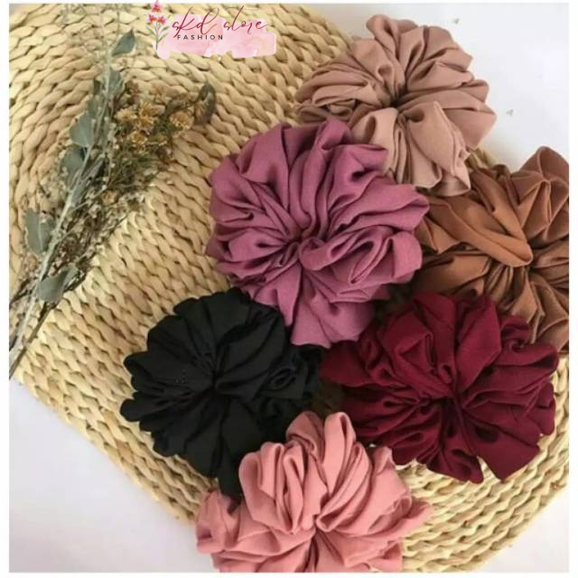 KUNCIRAN /CEPOL SCRUNCHIE HIJAB JUMBO PREMIUM / INNER KUNCIRAN / IKAT RAMBUT SKD 14