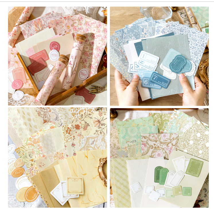 

HJK LovelyCraftStore E05 ~ Paper Pack Deco Pack Journalling Kit DIY Bujo Art Deco Pack Sticker