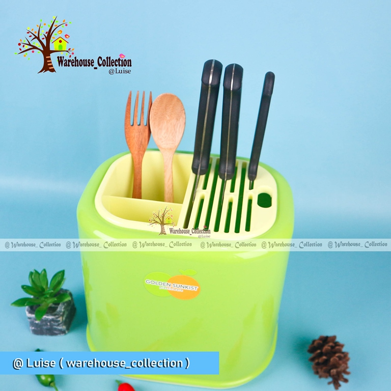 Tempat Pisau Golden Sunkist / Tempat Pisau Dapur/ Tempat Pisau