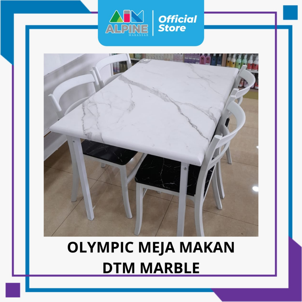 OLYMPIC MEJA MAKAN DTM MARBLE SET
