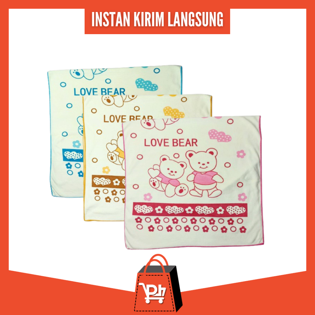[ Instan 2 Jam ] Towel Microfiber Sarang Lebah Motif 010 60x120 / Handuk Anak Travelling Serbaguna