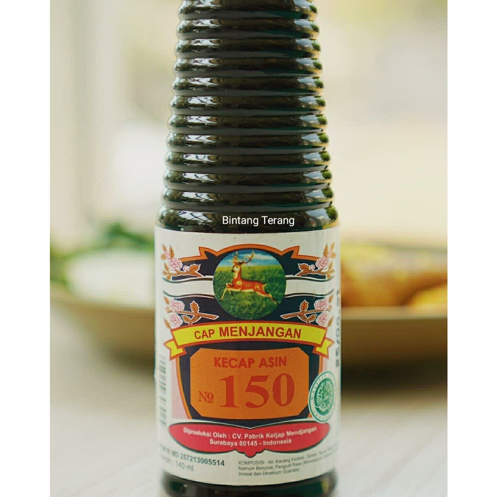 

Kecap Asin Cap Menjangan 150 Kemasan Botol Plastik 140 ml