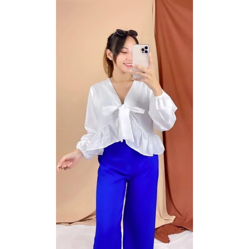 J&T FASHION MAXIE TOP WANITA LENGAN PANJANG KATUN TWISTCONE/ AUREL MAXI LENGAN PANJANG
