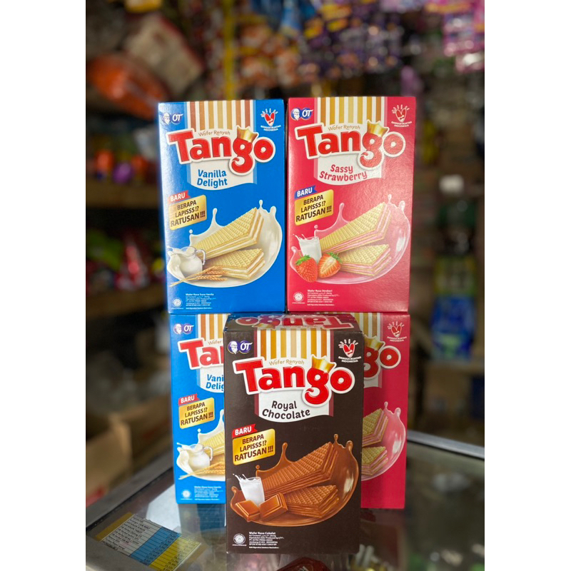 

PROMO Tango Long Wafer Coklat Vanila Strawberry 1 Box 20pcs @8gr