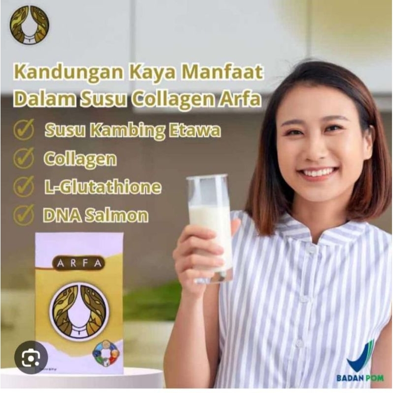 

SUSU KAMBING ETAWA PLUS COLLAGEN L-GLUTHATIONE DAN DNA SALMON ARFA344