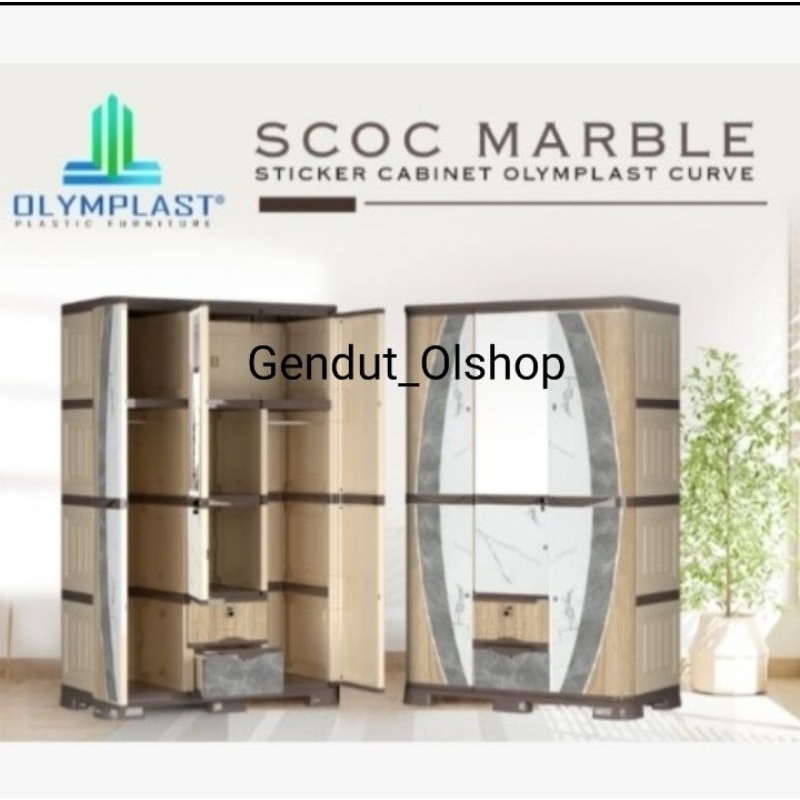 (Khusus Wilayah Palembang) Lemari pakaian Olymplast SCOC - 3pintu & 2Pintu OLYMPLAST Lemari Pakaian 
