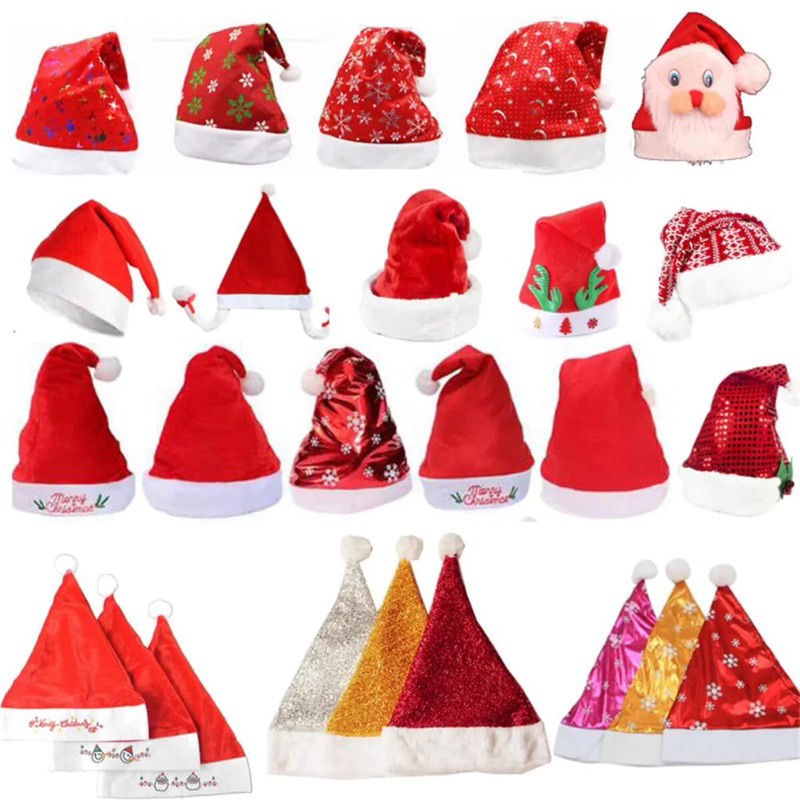 TOPI NATAL SNOW FLAKE - TOPI NATAL POLOS