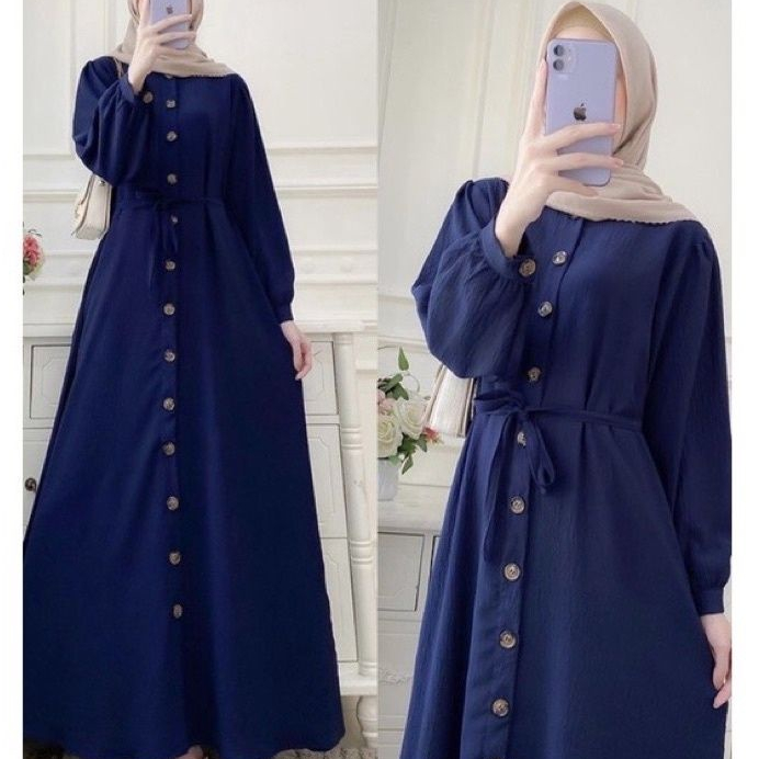 Namira dres Gamis terbaru 2024 bahan crinkle airflow/gamis wanita lebaran kekinian viral