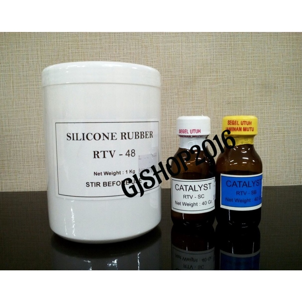 

[✎G64(] Silicone Rubber RTV 48 1kg / Bahan membuat cetakan mold silicone Stock Terupdate