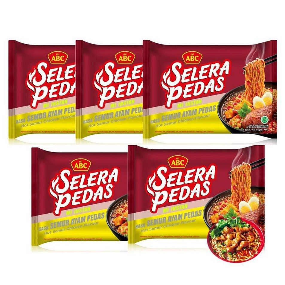 

NZBZ0098 STAR ABC Rasa Semur Ayam Pedas 70 gr x 5 Pcs