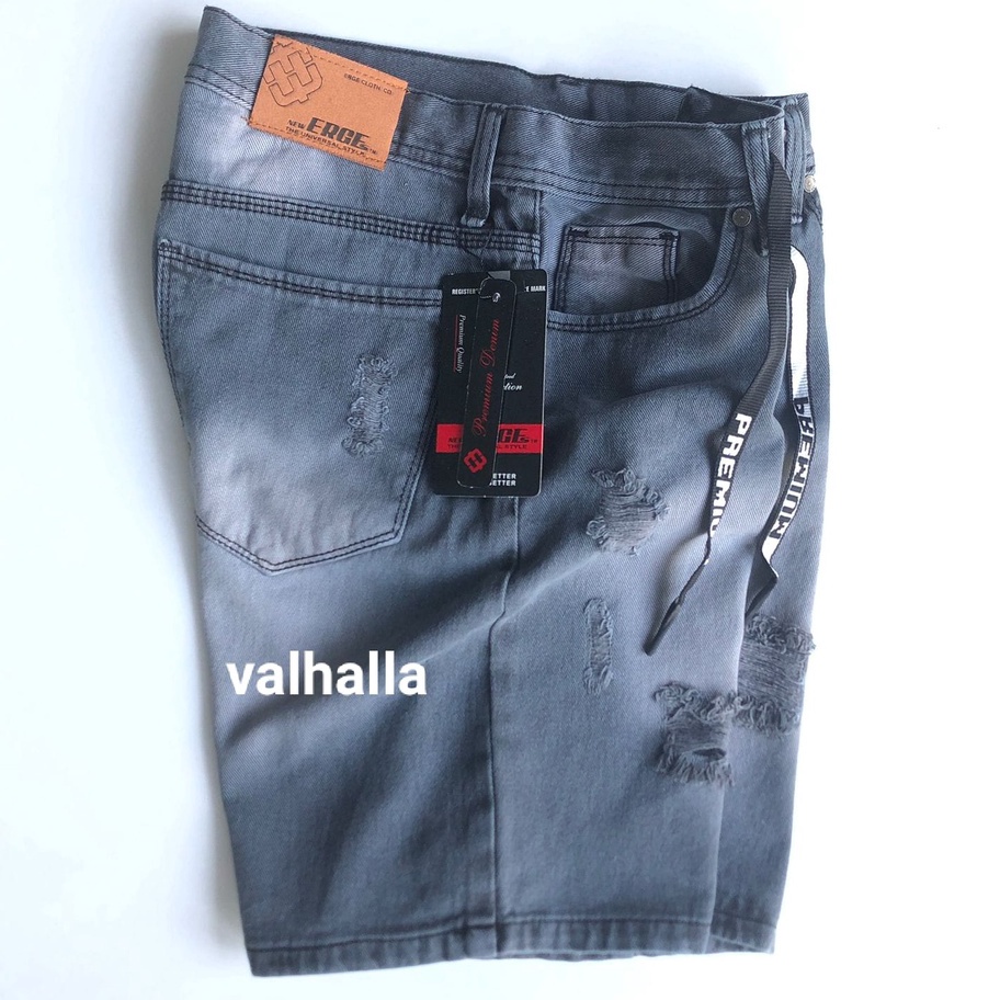 MODEL KTG495 Celana jeans sobek pendek Celana jeans pria Celana pendek denim Celana pendek jeans pri