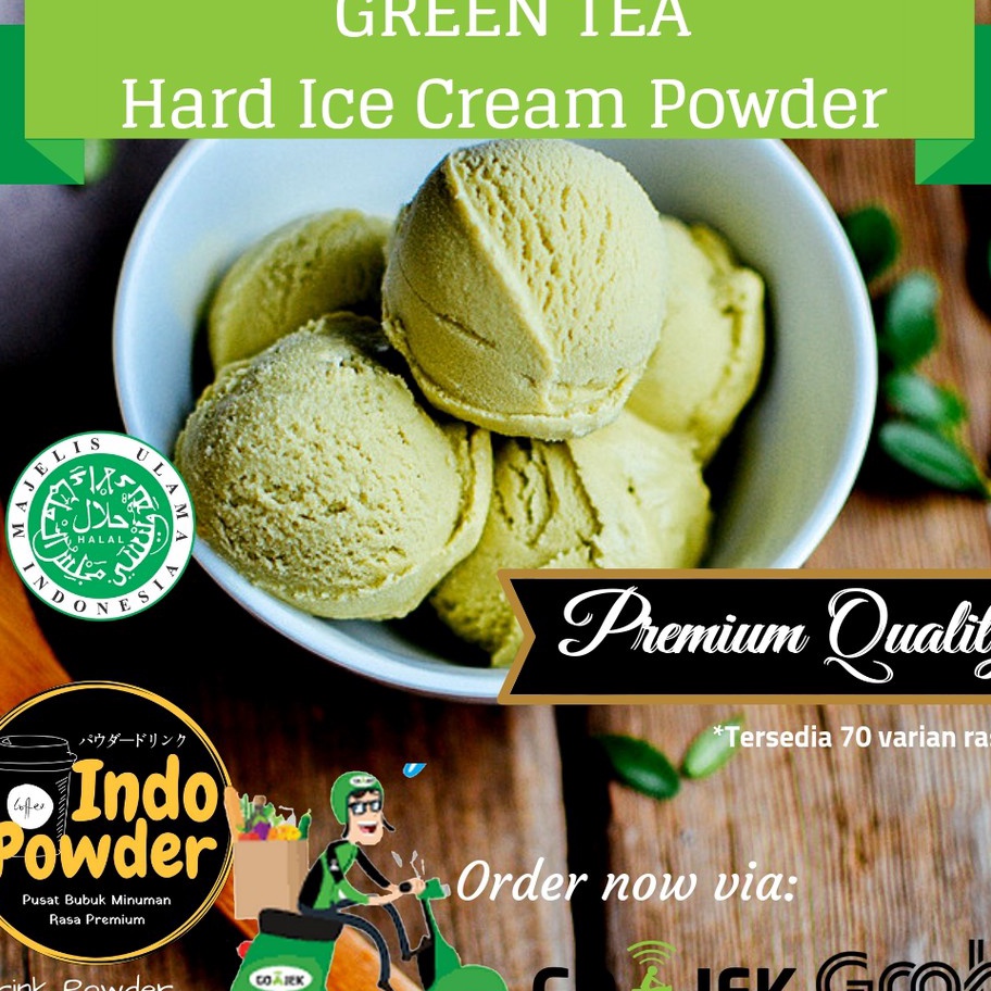 

RSPC2174 TEBUS MURAH Bubuk Ice Cream rasa Green tea 1Kg - Bubuk es Krim rasa Green tea 1Kg