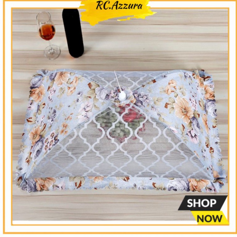 LANGSUNG ATC.. Tudung Saji Lipat Modern Penutup Penahan Panas Food Cover Square Bentuk Segi Shabby
