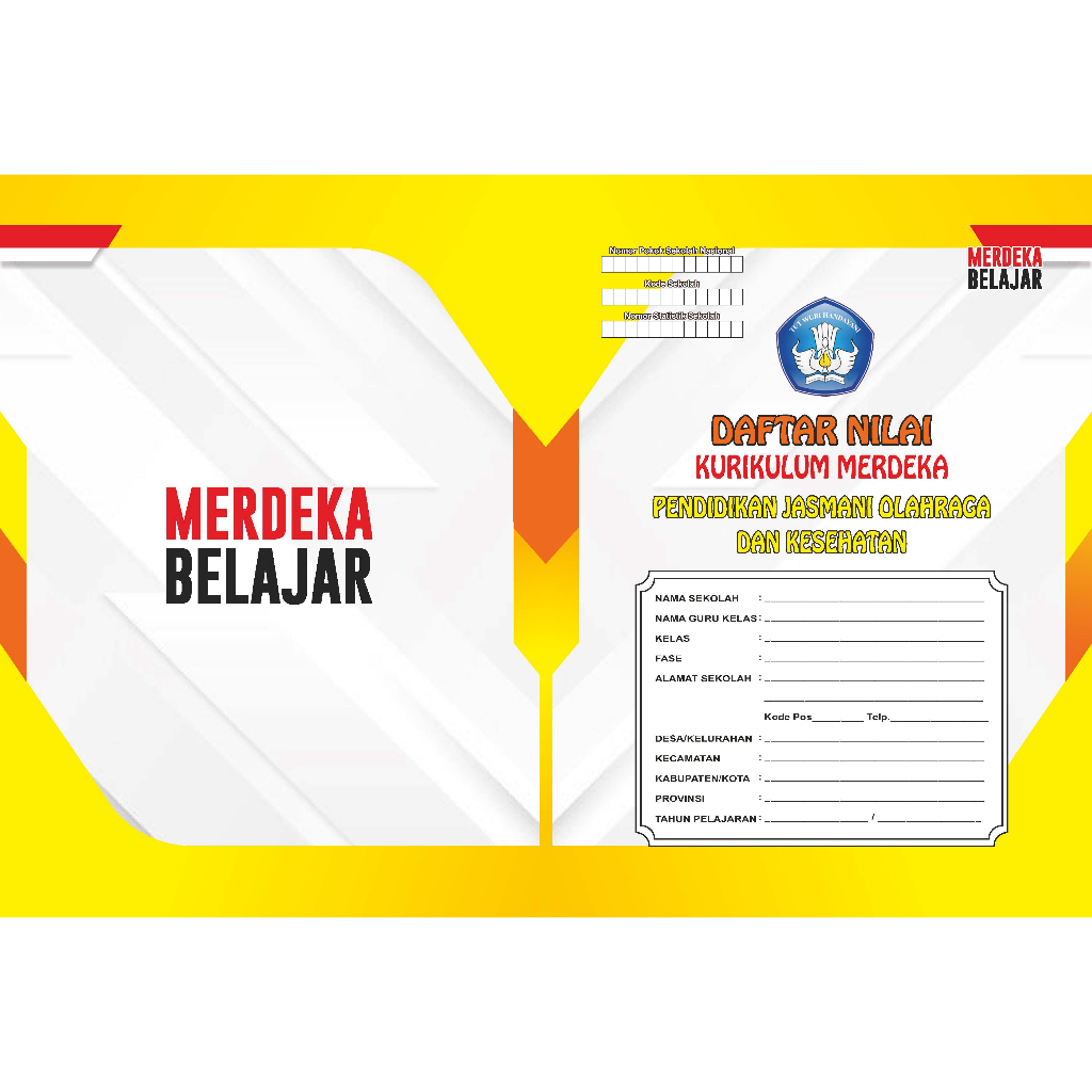 

BUKU DAFTAR NILAI KURIKULUM MERDEKA MAPEL PJOK