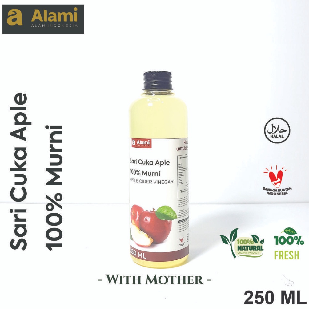 

[✁Y42@] ALAMI CUKA APEL MURNI 250ML MENU DIET SEHAT HERBAL INDONESIA ALAMI ALAM INDIONESIA Barang Original