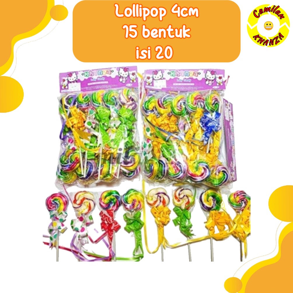 

L44ris Permen Lolipop 4 cm PREMIUM BUNGA MICKEY MATAHARI DLL ISI 20 PCS Promo Murah