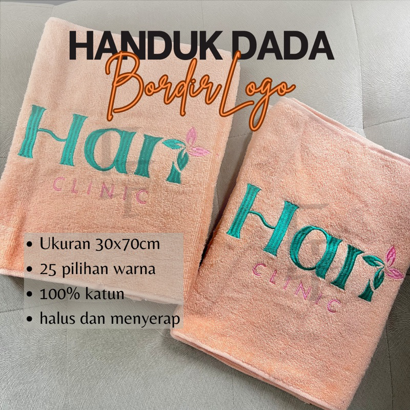 Handuk Salon Dada Bordir Logo Handuk Facial Handuk Kecil Handuk Salon Bordir Nama Handuk Mandi