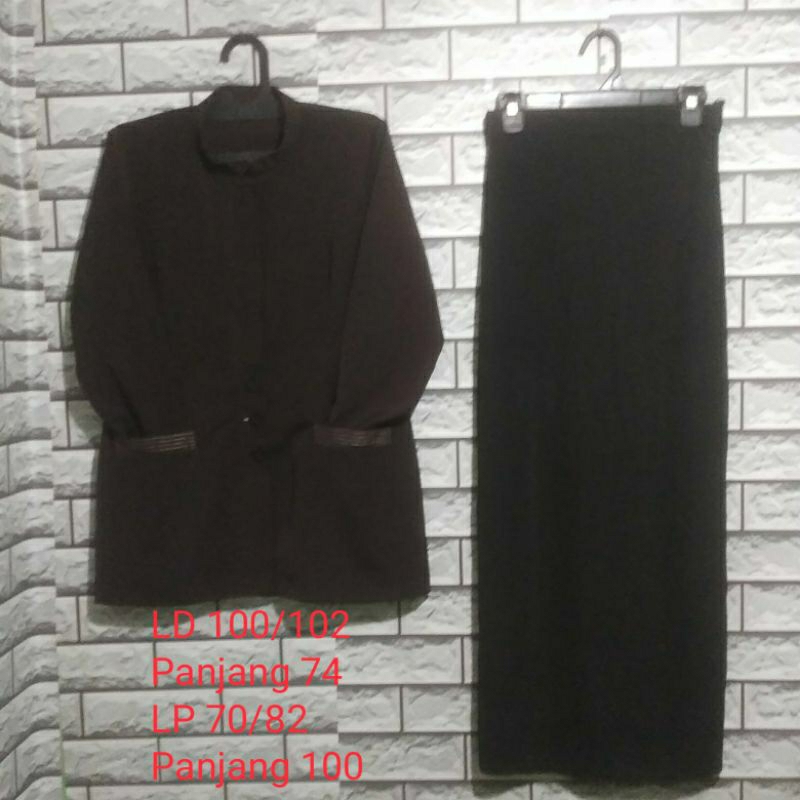 Seragam Guru Kantor Hitam PDH ASN PNS Preloved