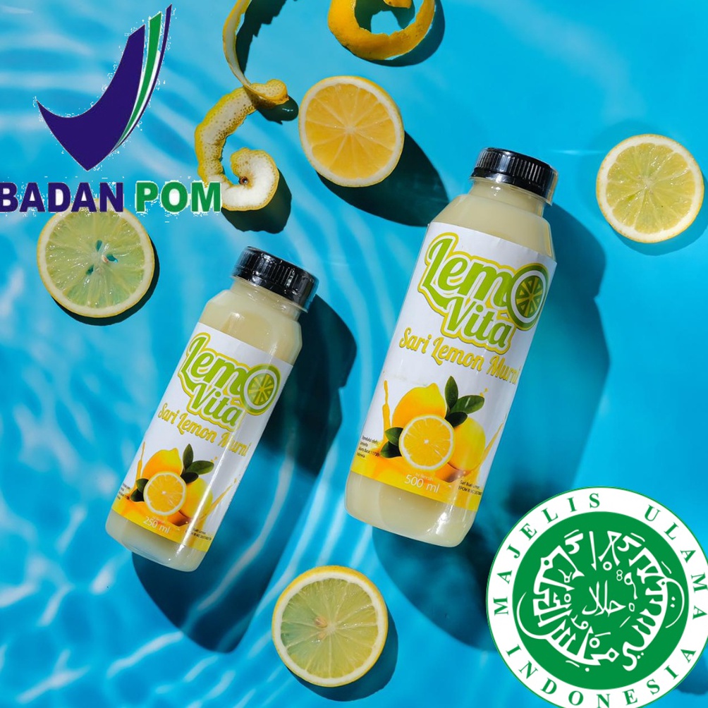 

[☻E75➤] BPOM PAKET 1 Liter Lemovita Fresh Sari Lemon Jus Lemon Halal Dijamin Murah