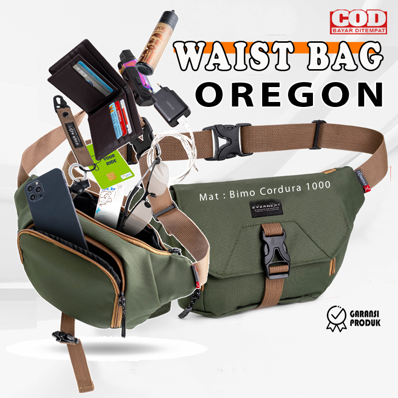 Tas Selempang Pria Waistbag Distro Keren Aesthetic