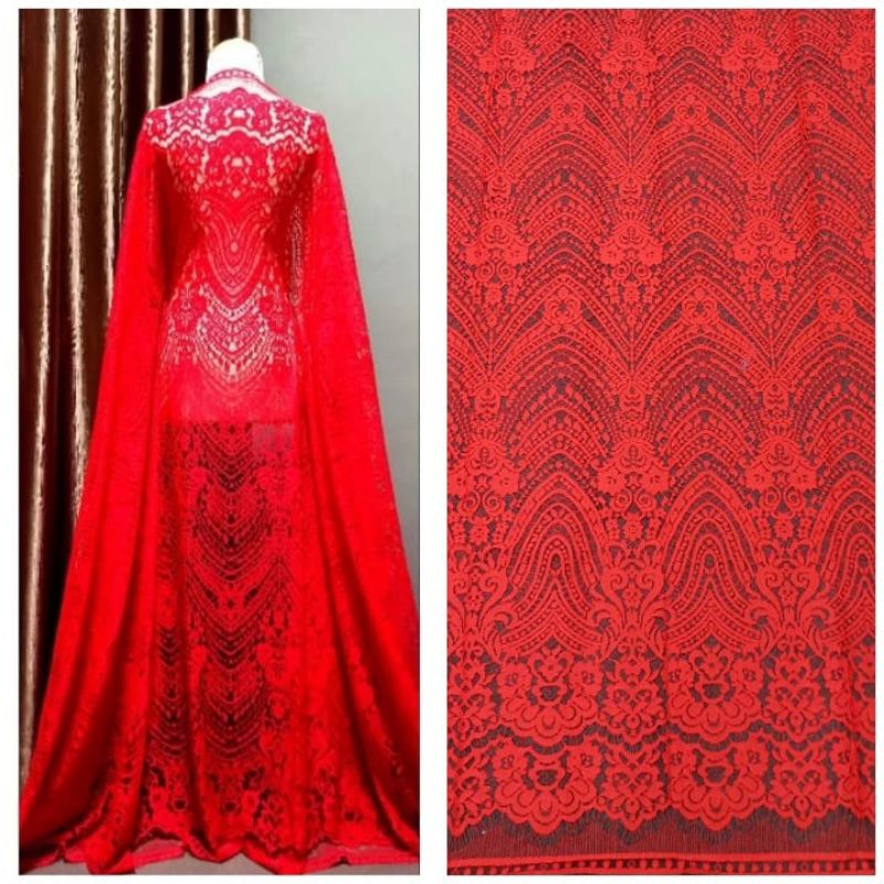 MURAAAHHH  Kain Semi Prancis panel premium/bahan kebaya wanita/Prancis Fatmawati