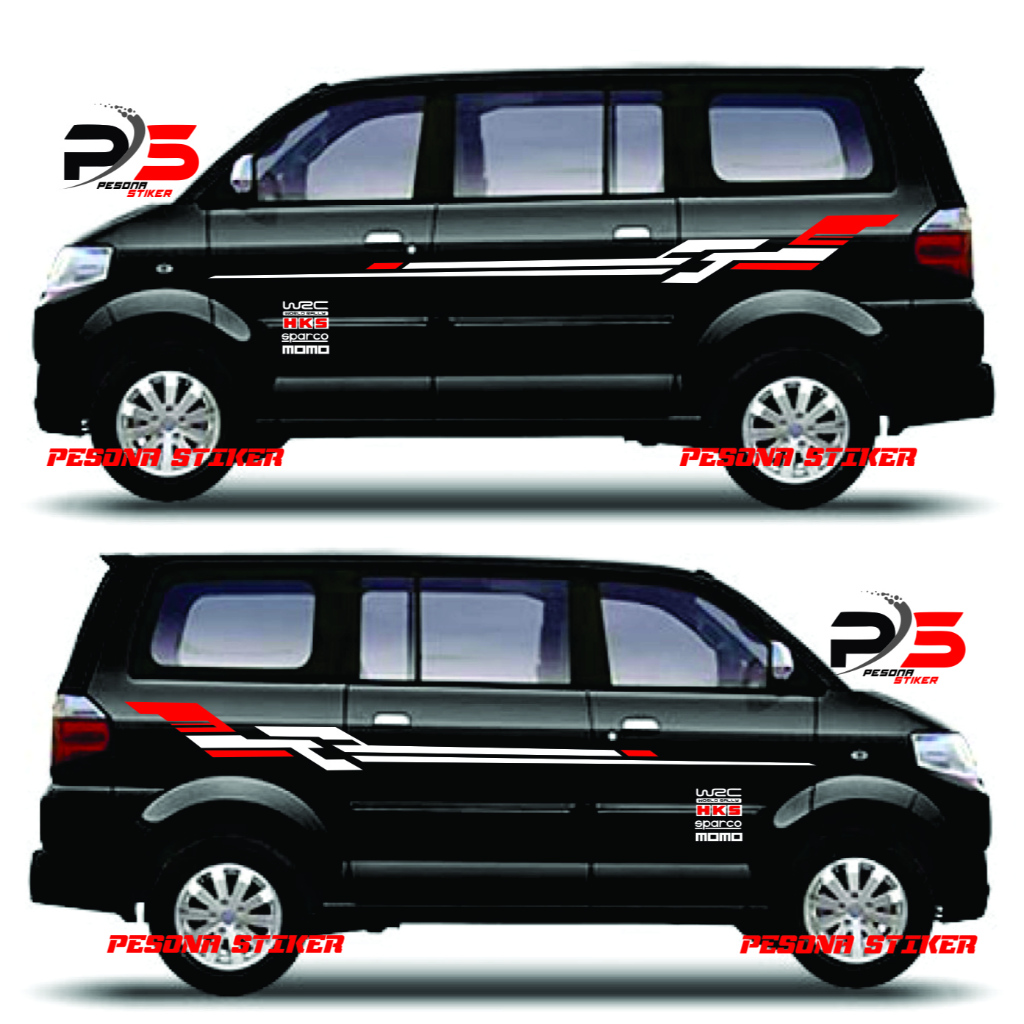 Stiker mobil Suzuki apv stiker cutting mobil apv murah terlaris