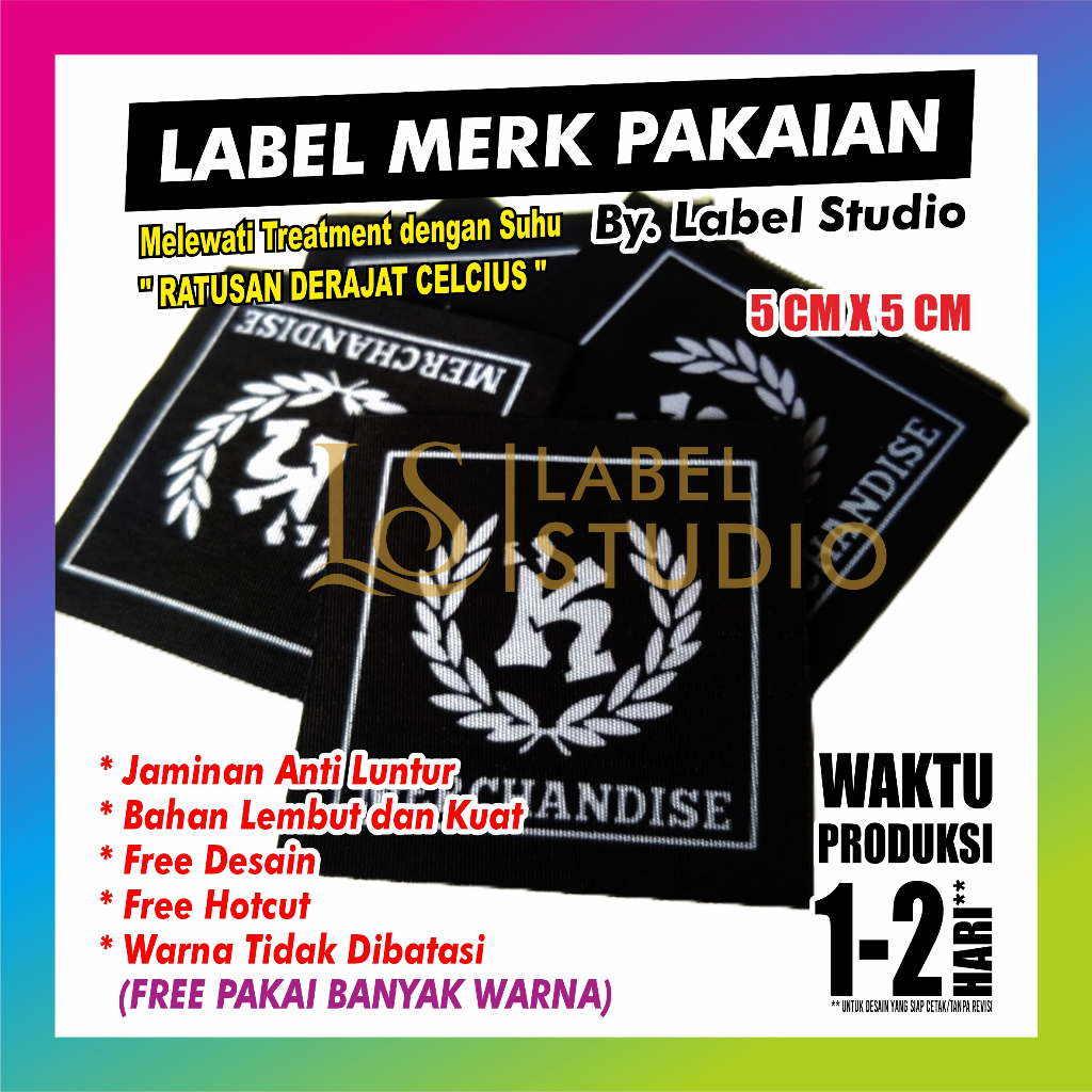 

( TERMURAH ) Label Baju | 5 CM X 5 CM | Label Hijab | Label Woven | Label Gamis | Label Kaos | Label Custom Nama | Free Desain | Free Potong | Woven Damask Subtitute | Label Murah | Label Merk | Label Nama Anak Pondok | Label Grosir | Label Brand