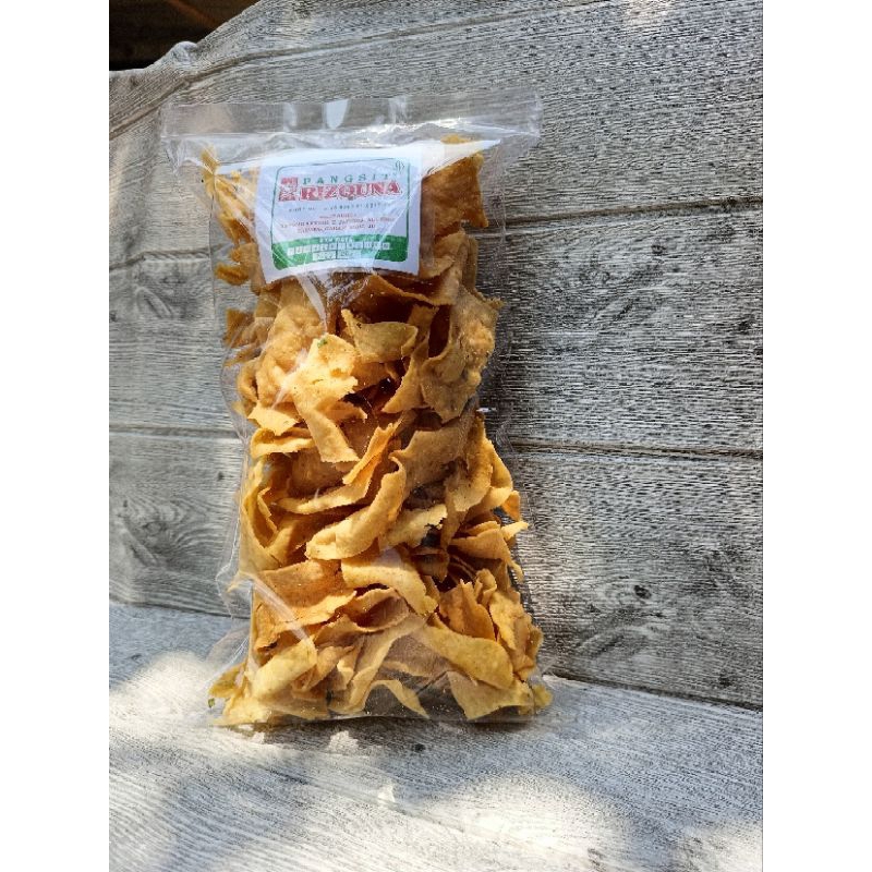 

KERIPIK PANGSIT GORENG KEMASAN RIZQUNA KERIPIK ASLI MAGELANG