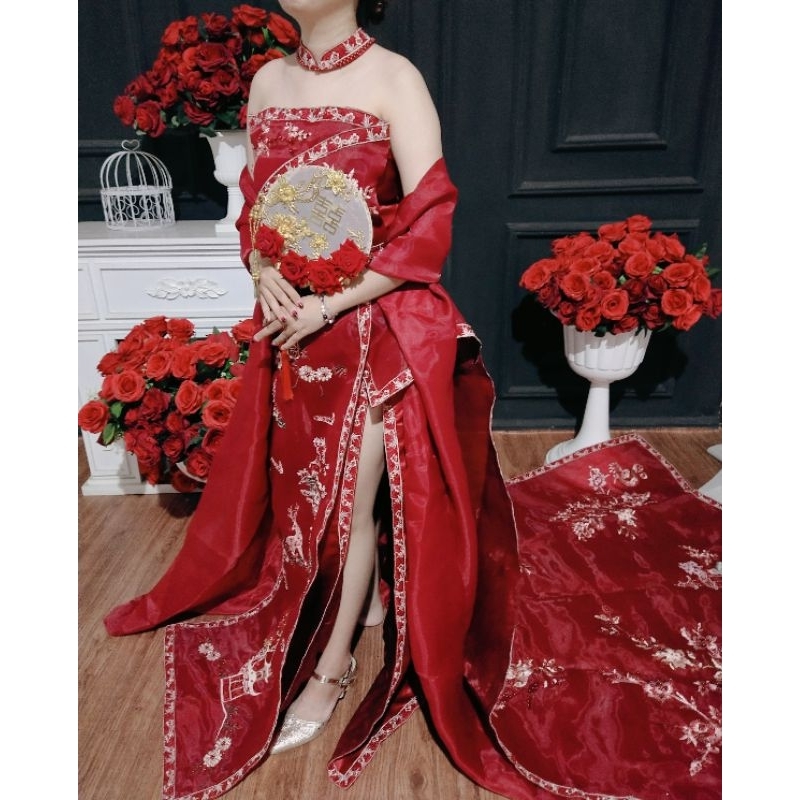 Sangjit Dress, cheongsam Qipao(rent)