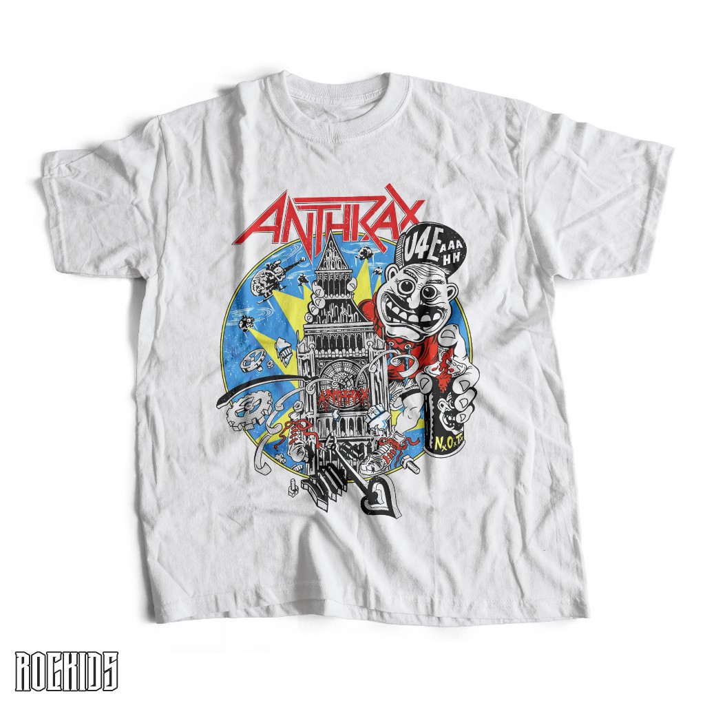ROCKIDS - ANTHRAX - TSHIRT - TEES - KIDSWEAR - KAOS BAND - KAOS BAND ANTHRAX - KAOS ANTHRAX - TSHIRT