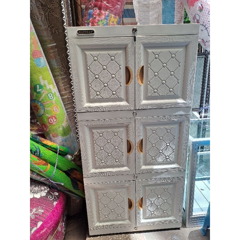 lemari plastik napolly 3 tingkat