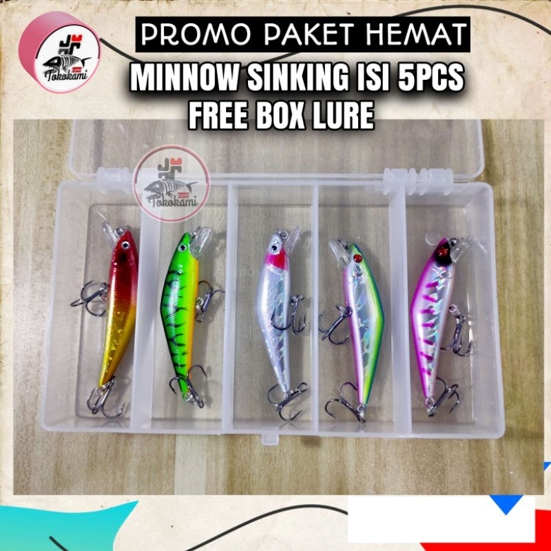 lure minnow hampala & pinggiran free box