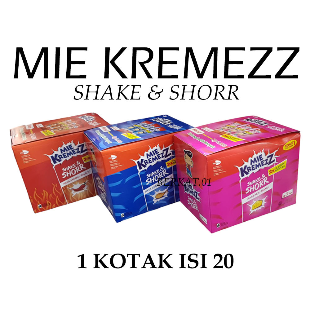 

MIE KREMEZZ SHAKE & SHORR KOTAK ISI 20