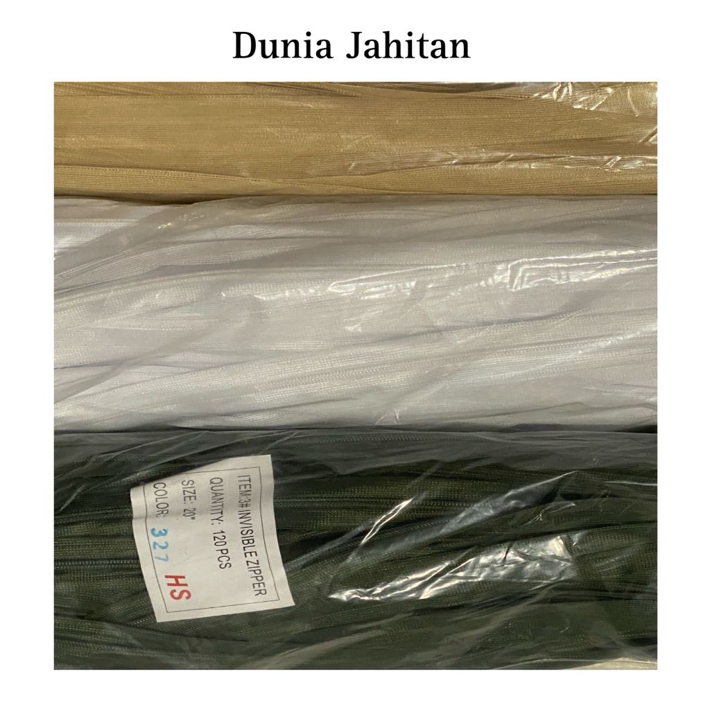 Vriganzz - Grosir Resleting Jepang 20" / 50 Cm - Isi 10 Lusin (120 Pcs)