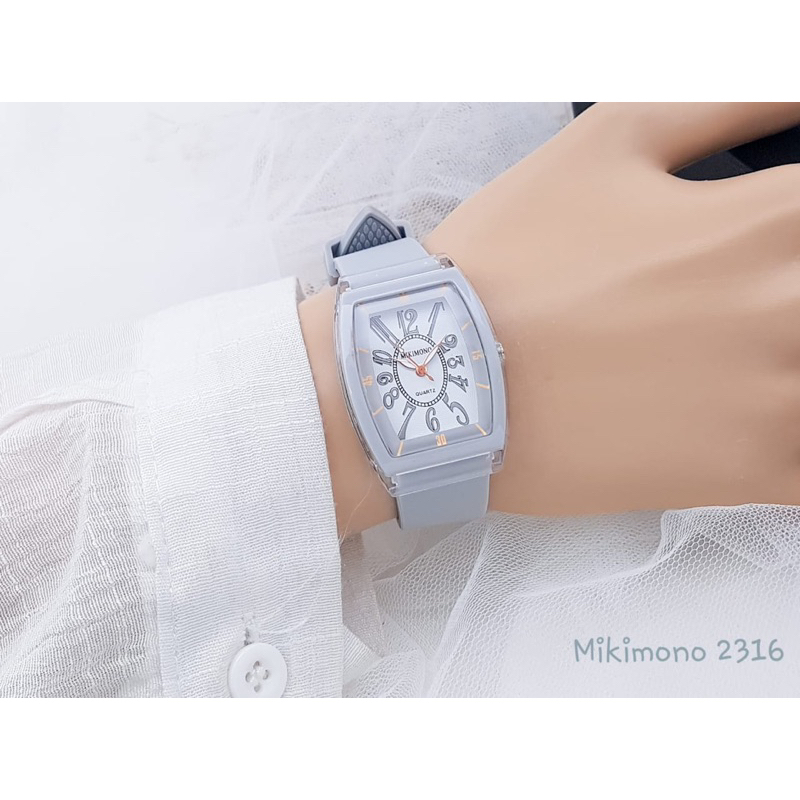 BISA COD ,,Jam Tangan Wanita Mikimono Tali Karet Original Terlaris Jam Cewek