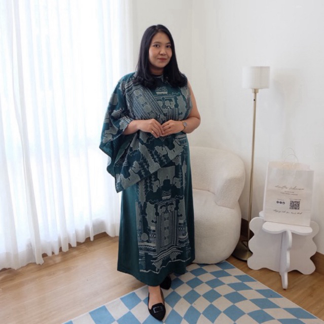 LIMITTES Baju lebaran kondangan muslim - gamis dress brukat tille bordir Azalia