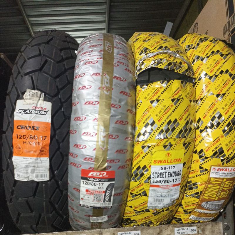 Ban Tubeless 120/80-17