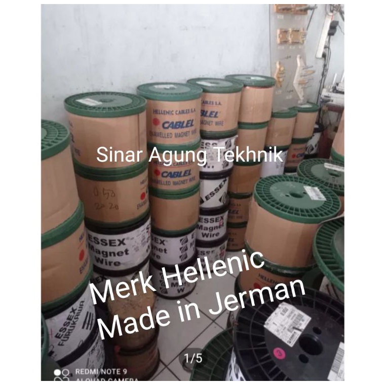 REKOMENDASI Kawat Tembaga Email 0,15 mm Merk Hellenic Made in Jerman ( Bisa order 1 ons)