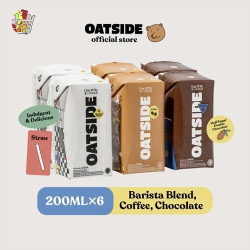 

Oatside Mini Straw Oat Milk Susu Oat Bundle 200ML (isi 6)- Mix Flavour