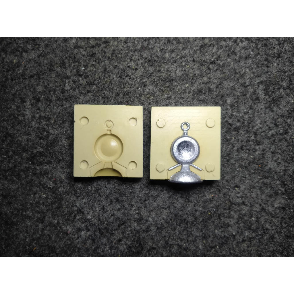Cetakan Bandul Timah Pemberat Pancing Model Koin 10gr Lead Sinker