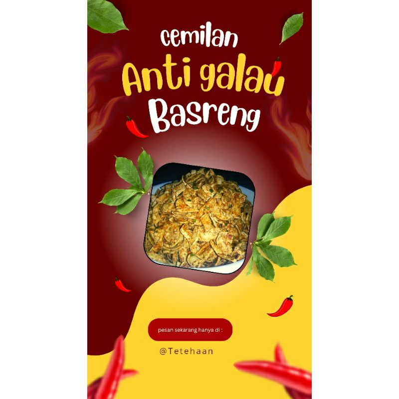 

Basreng PEDAS daun jeruk