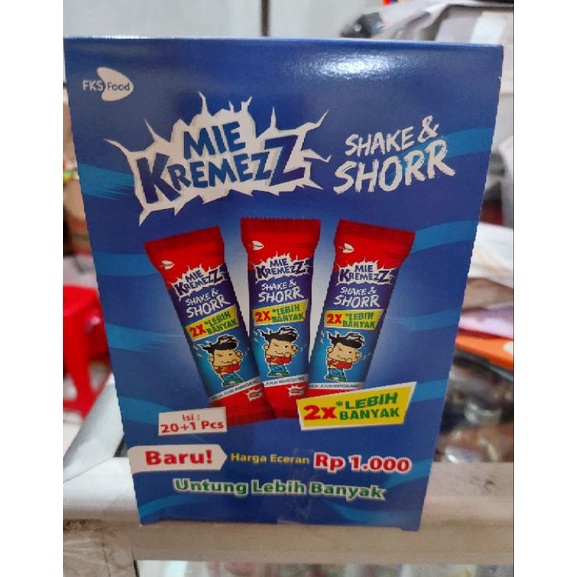 

St0k B4nyak Mie kremezz shorr shor sor 1 box isi 20 PCS Baru Eceran 1000 Produk Trend