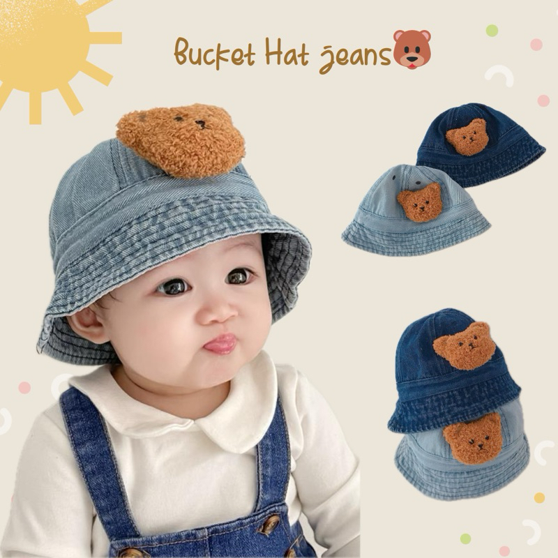 1-4 Tahun Topi bucket hat lucu anak laki-laki dan Perempuan - BUcket Hat anak