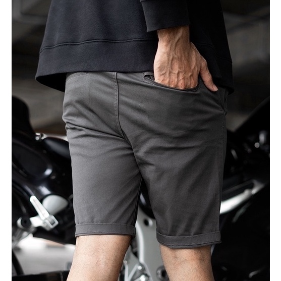 modelTipe NNB960 LOD.DENIM X CASTE - Celana Pendek Chinos Pria - ABU / GREY