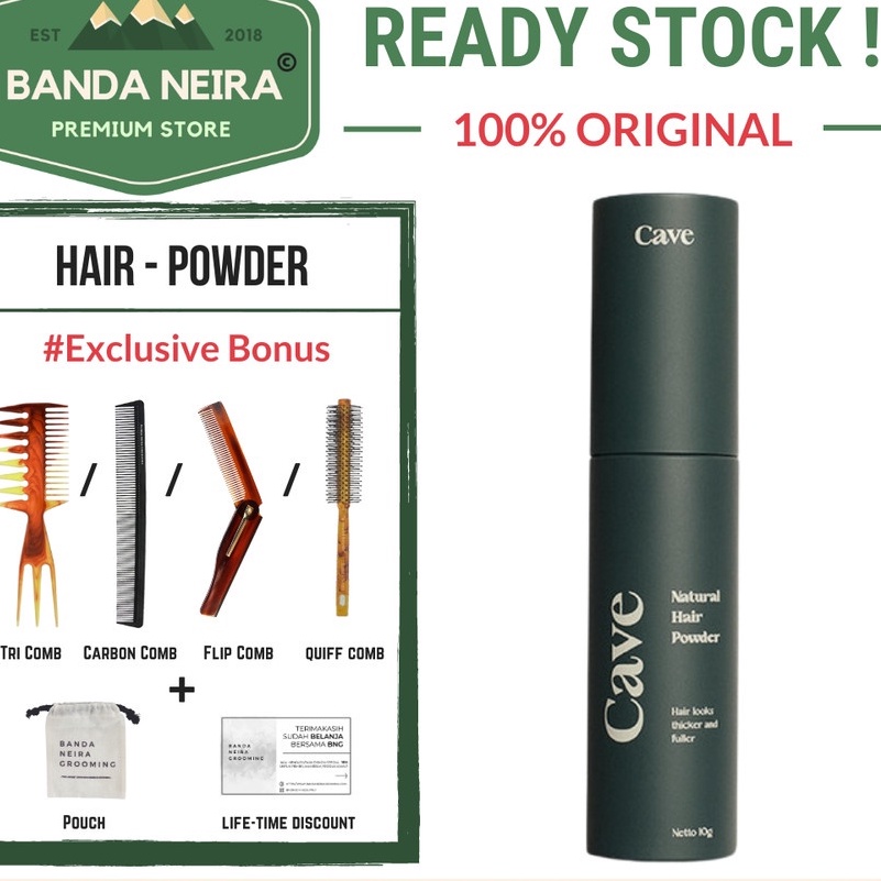 Kode IWN346 CAVE Natural Hair Powder / Meningkatkan Volume Rambut