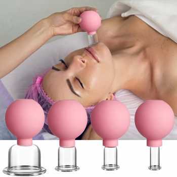 Informasi Produk MERALL Facial Vacuum Cup Therapy Karet Bekam Wajah 1 PCS Wajah yang kusam dapat dis