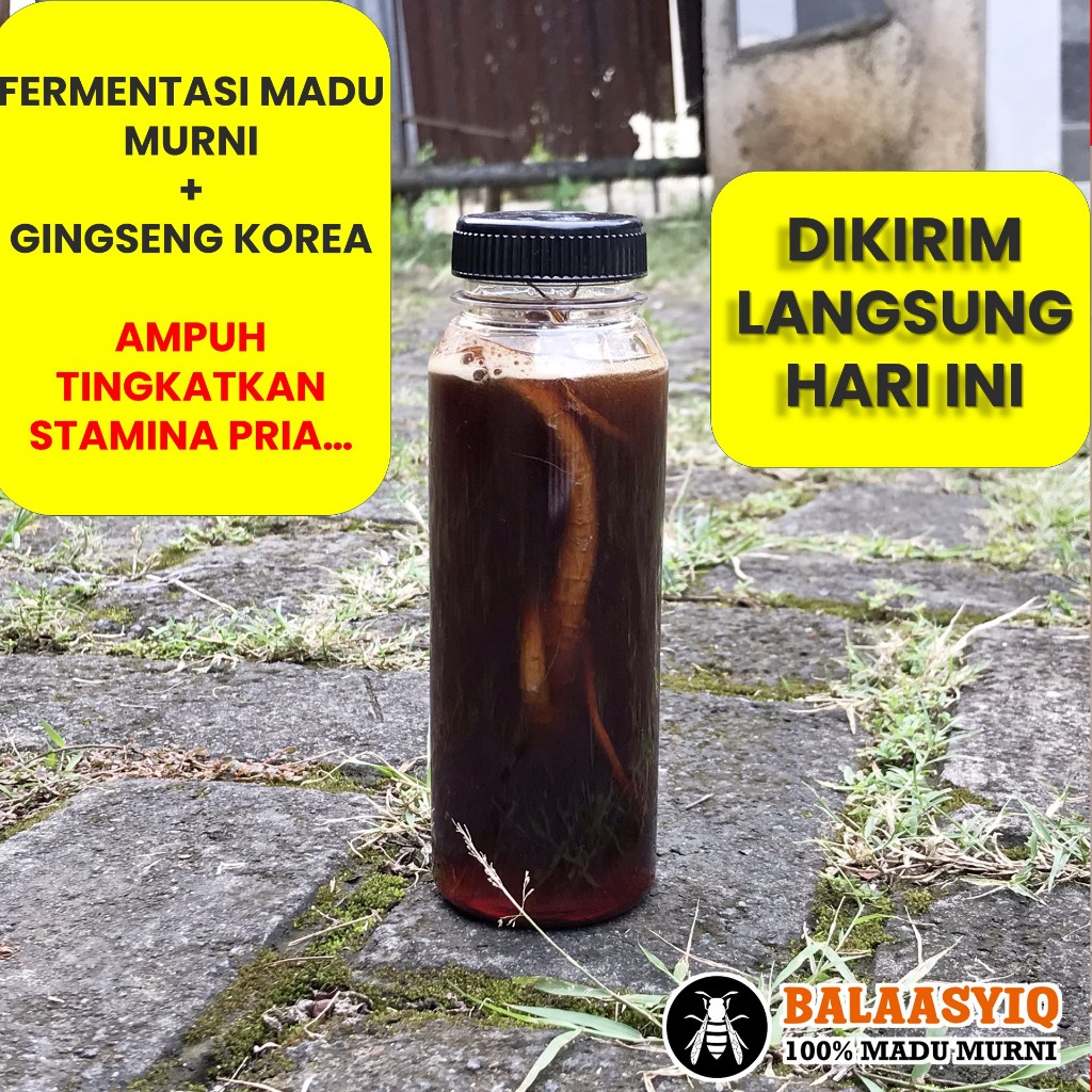 

Madu Gingseng 350gr Penunjang performa pria dewasa
