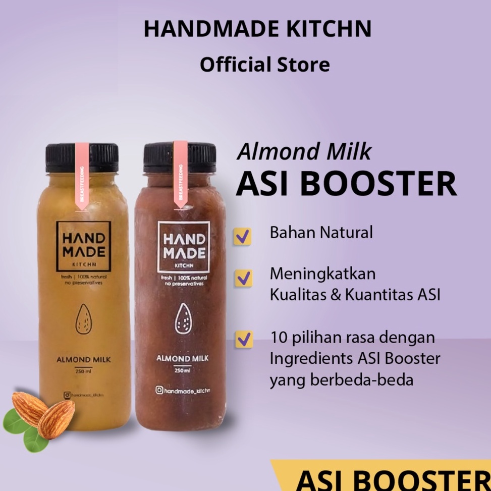 

[✾L48➢] HANDMADE KITCHN I Almond Milk I Asi Booster I Susu Almond GOGO Beli